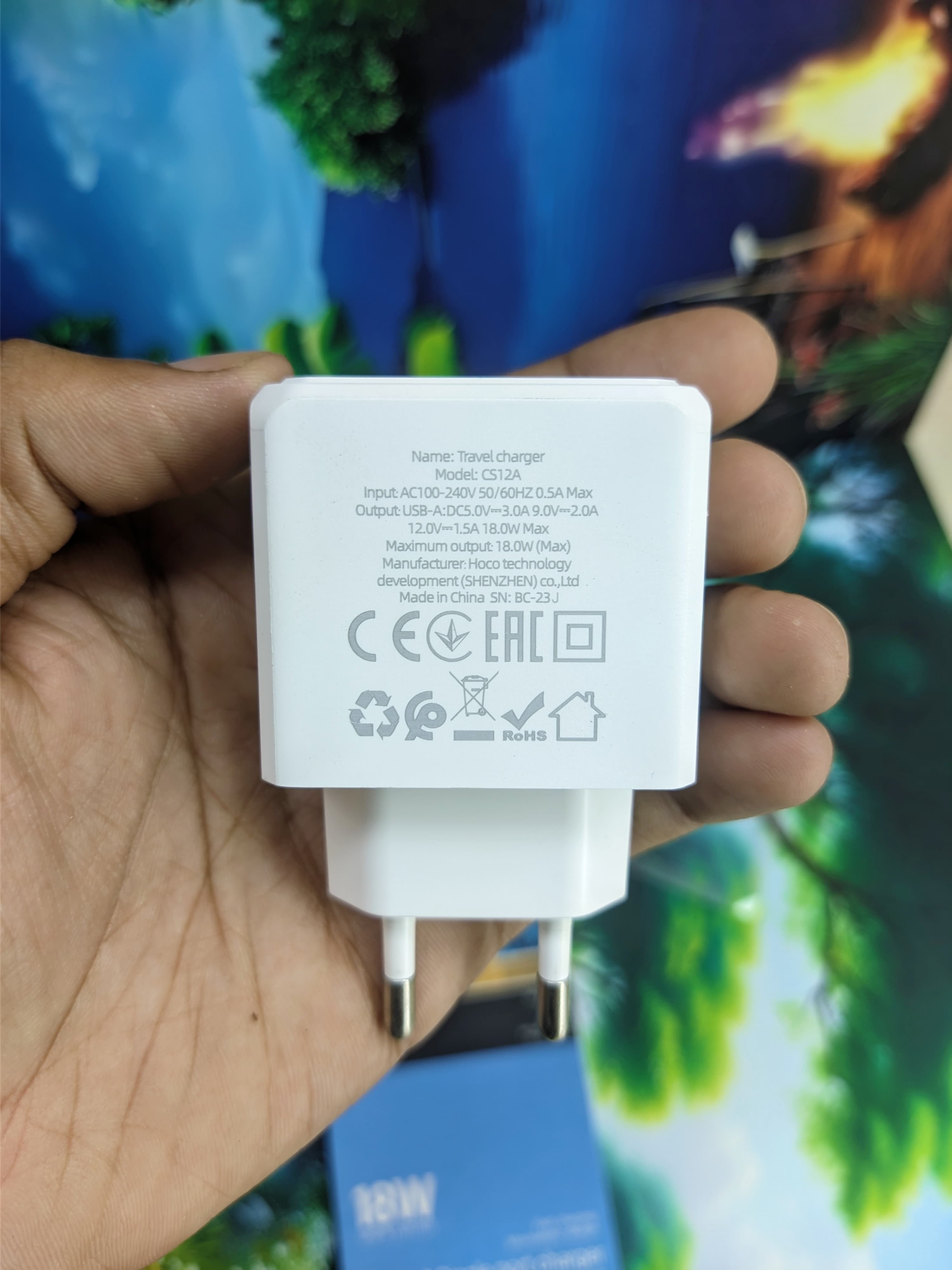 Hoco CS12A Single Port QC3.0 Charger